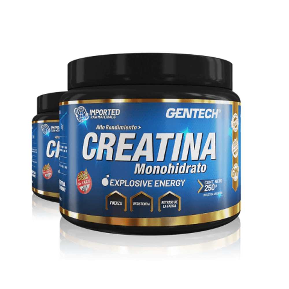 Creatina Monohidrato 250 gr sin Sabor Gentech