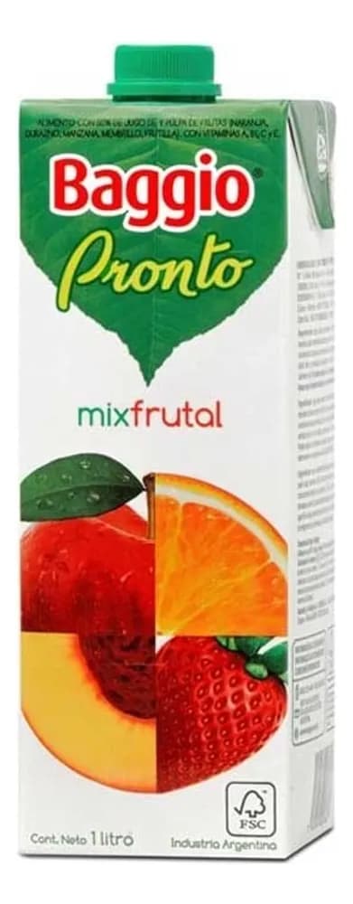 JUGO BAGGIO PRONTO MIX FRUTAL 1L