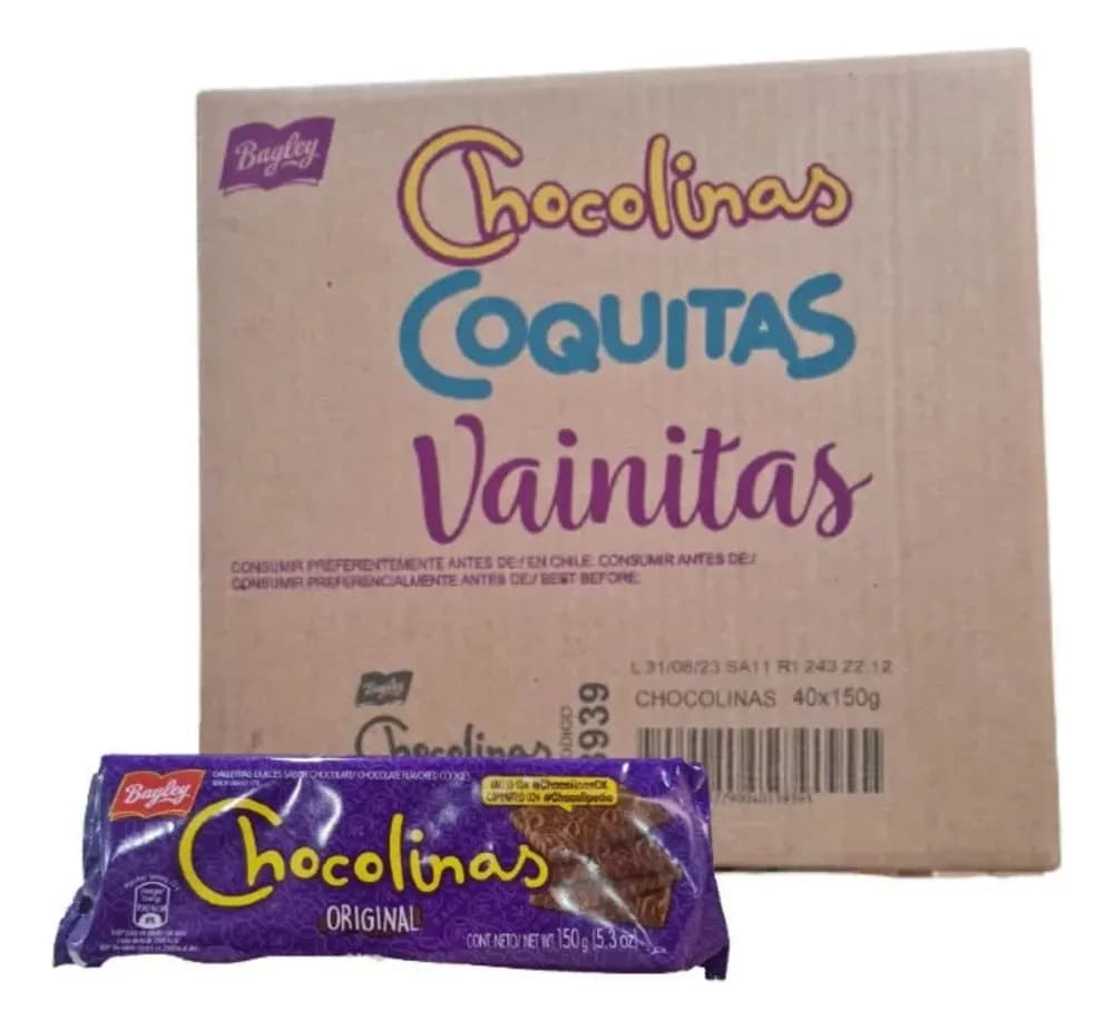 GALLE CHOCOLINAS ORIGINAL BAGLEY 150G
