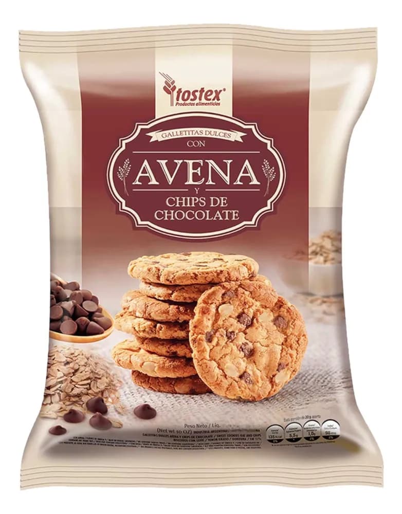 GALLE DULCES CON AVENA Y CHIPS DE CHOCOLATE