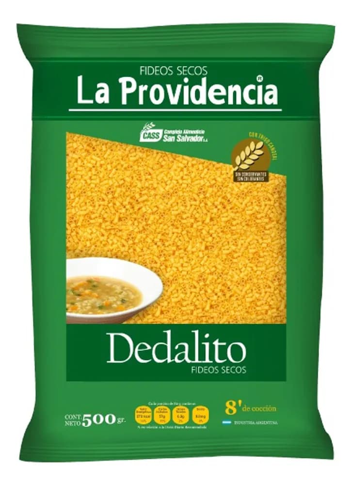 FIDEOS LA PROVIDENCIA DEDALITOS 500G