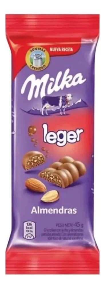 MILKA LEGER ALMENDRAS 50G