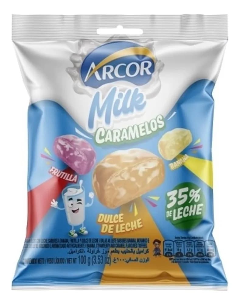 CARA ARCOR DULCE DE LECHE MILK 100G