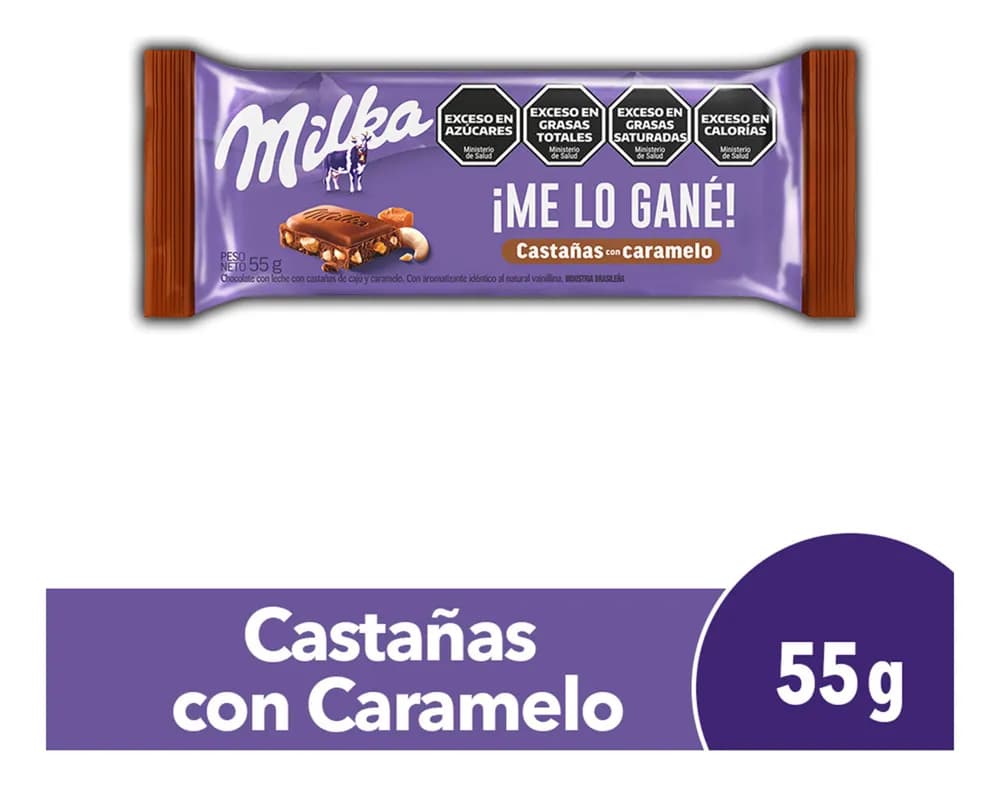 CHOCO CASTANAS CON CARAMELO MILKA 55G