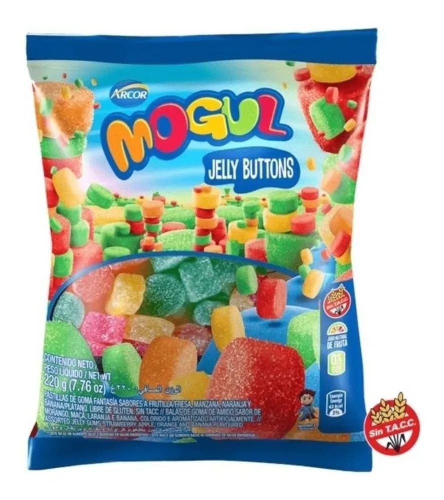 MOGUL JELLY BUTTONS ARCOR 220G