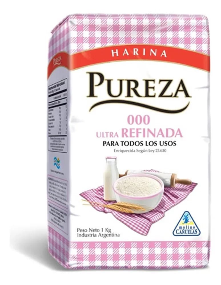 HARINA PUREZA 000 ULTRAREFINADA 1 K
