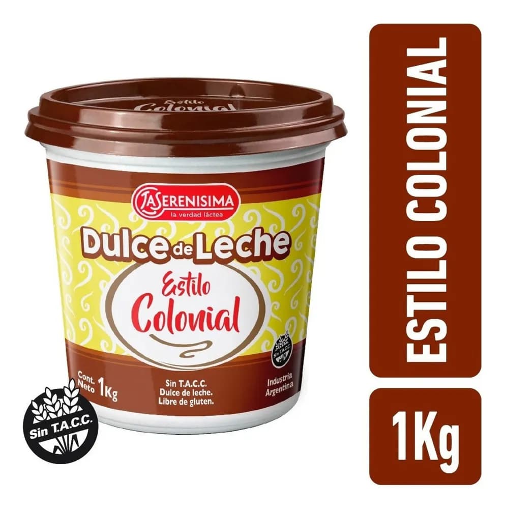 DULCE DE LECHE LA SERENISIMA 1 K