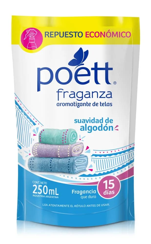 AROM TELAS POETT SUAV DE ALGODON 250ML