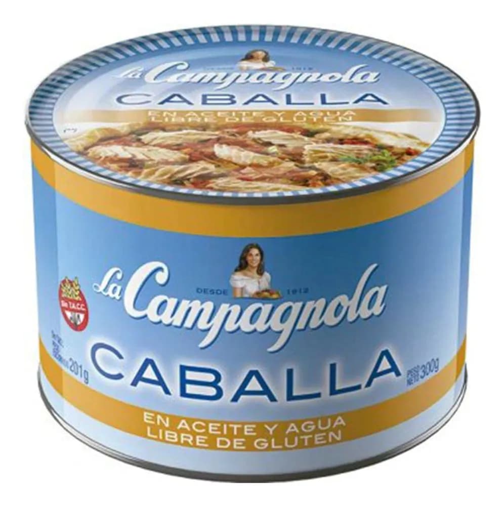 CABALLA EN ACEITE Y AGUA LIBRE DE GLUTEN LA CAMP 300G