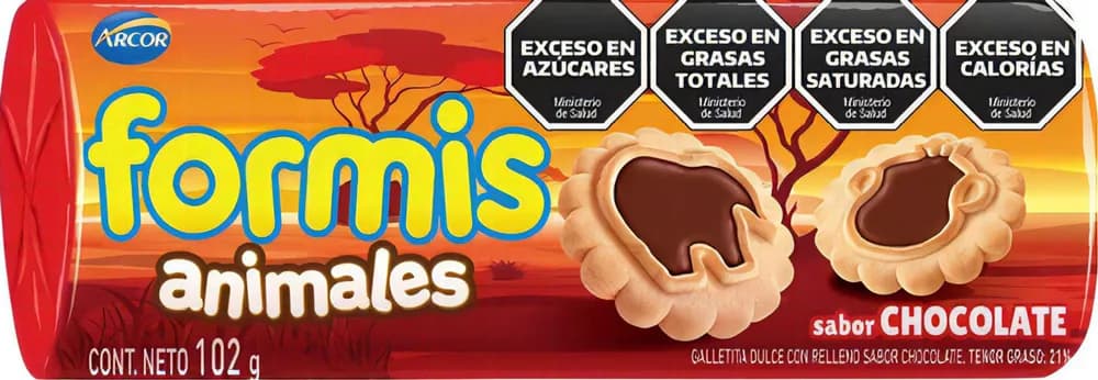 GALLE FORMIS ANIMALES CHOCOLATE 102G