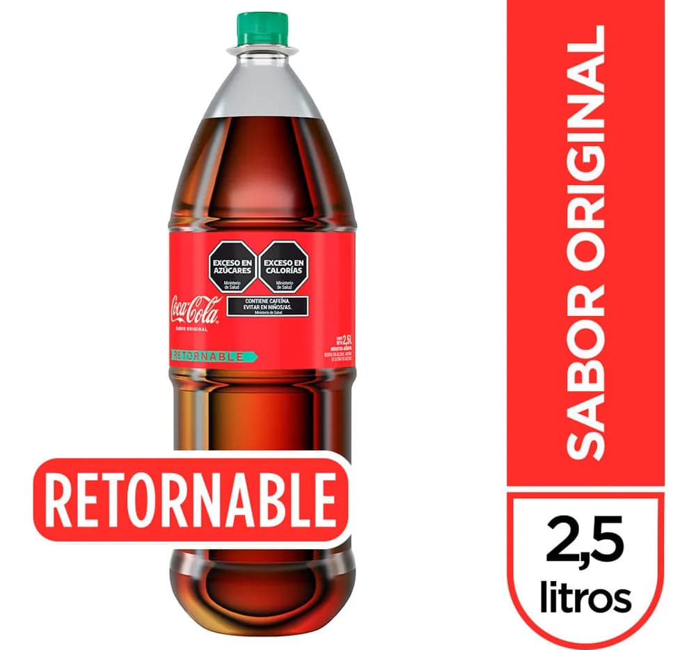 GASE COCA COCA 2.5 L RETORNABLE