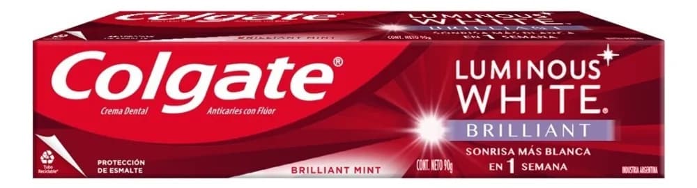 DENT COLGATE LUMINOUS WHITE BRILLIANT 90 G