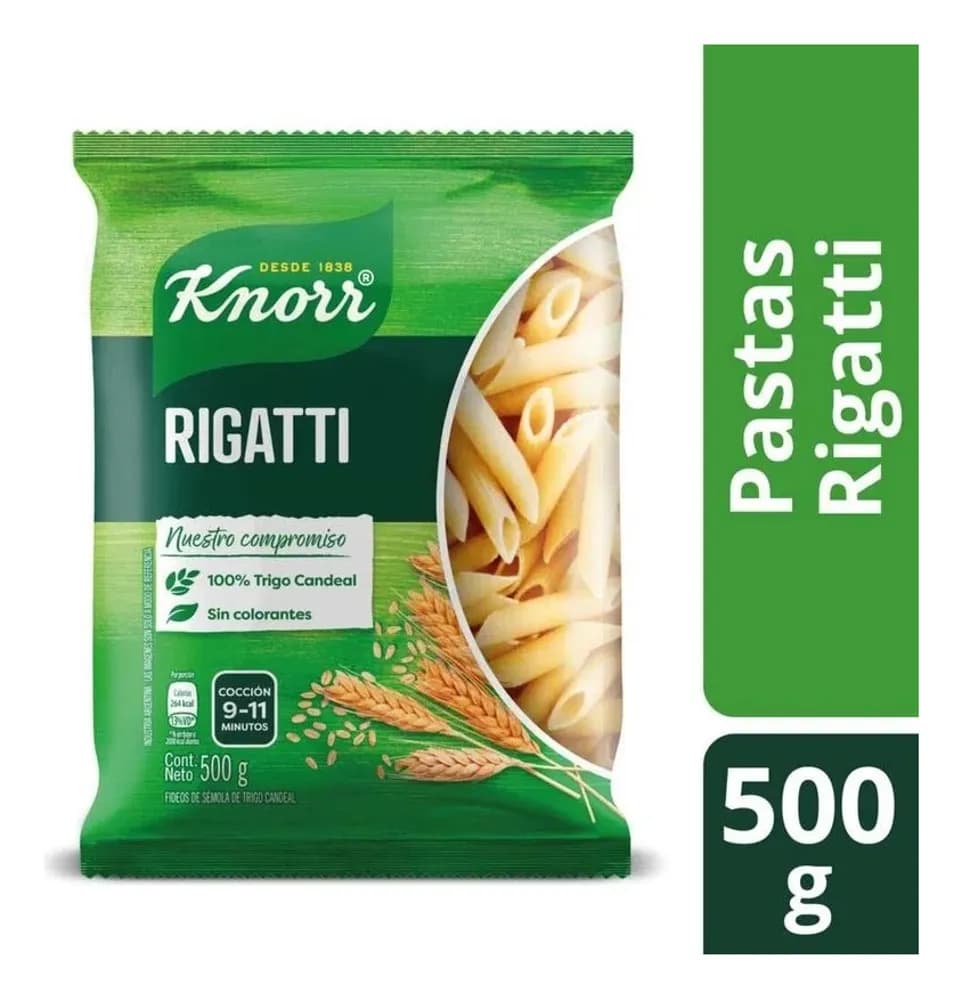 FIDEOS KNORR RIGATI 500G