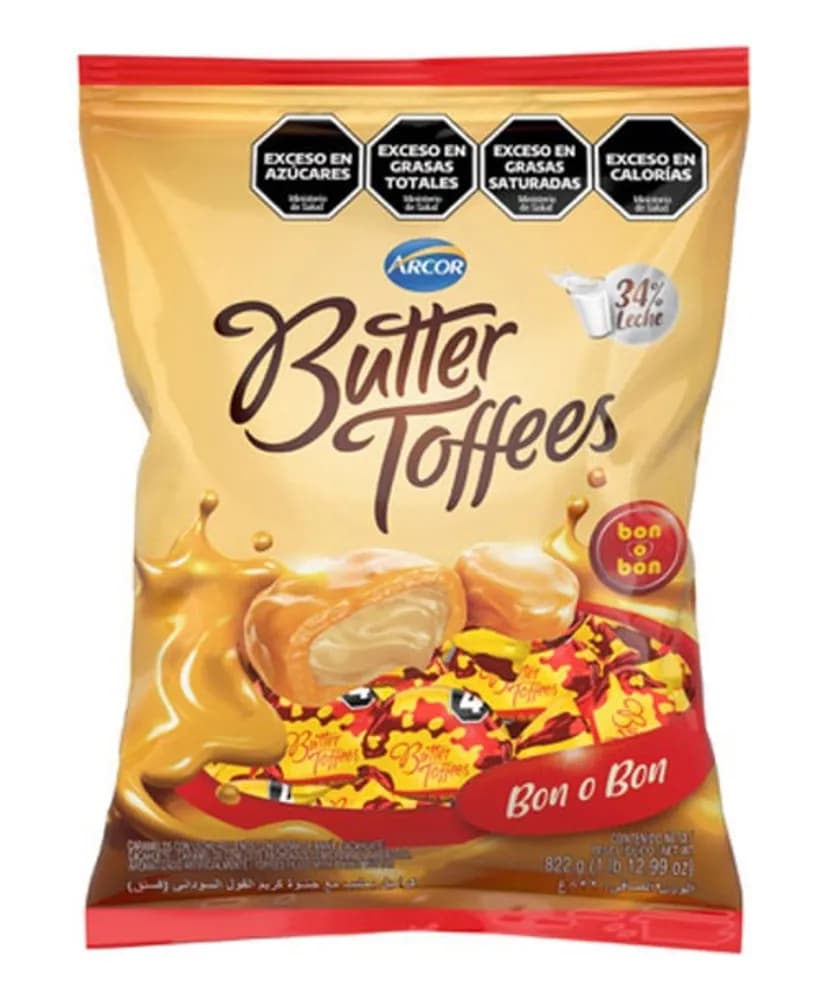 CARA ARCOR BUTTER TOFFEES BON O BON 822G