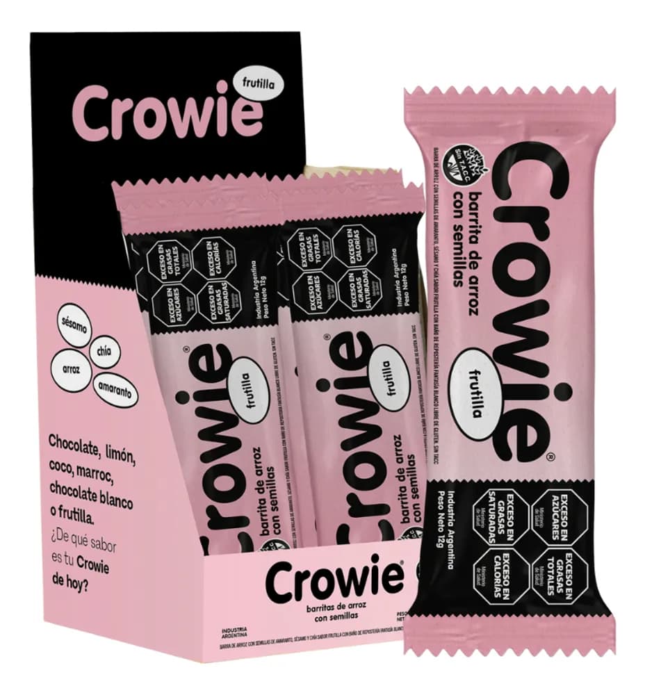 BARRA ARROZ CROWIE YOGHURT FRUTILLA