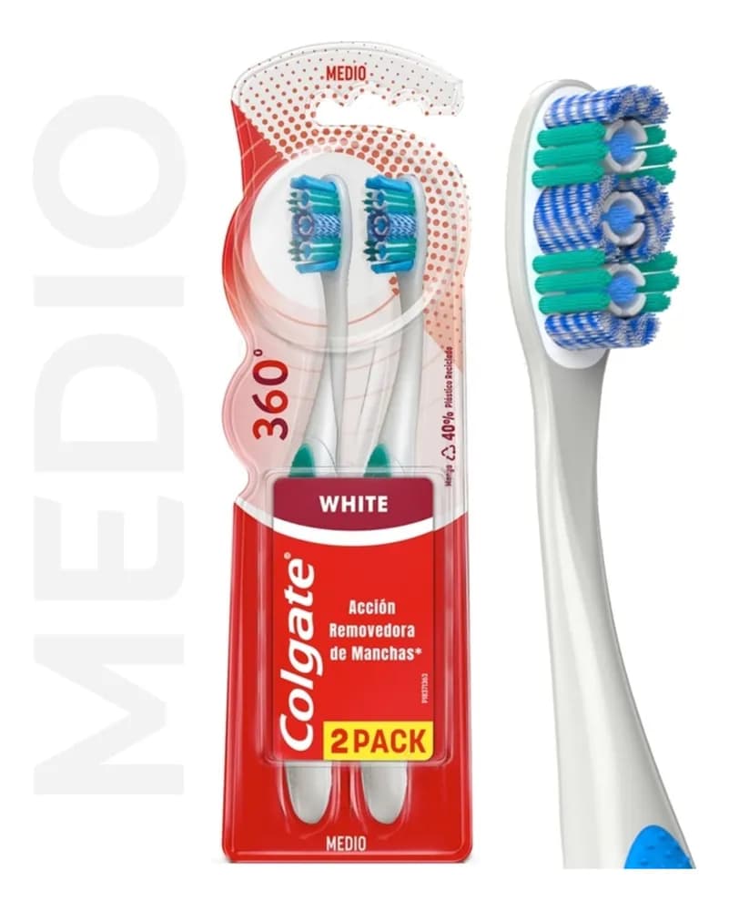 CEP COLGATE 360 LUMINOUS WHITE X 2