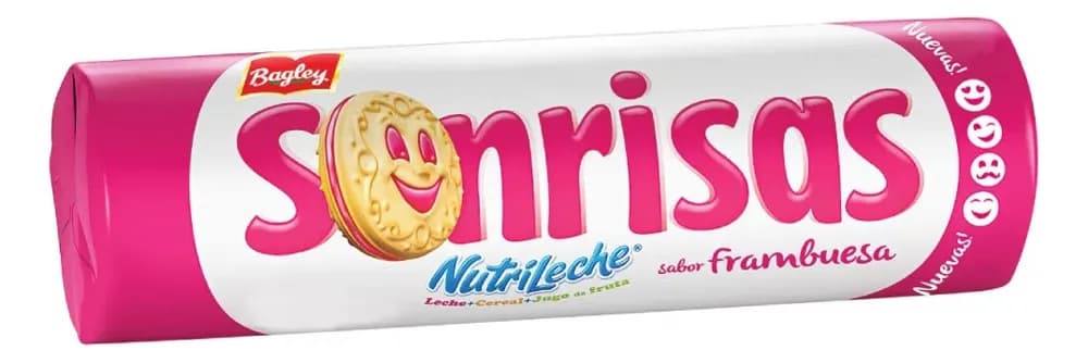 GALLE SONRISAS FRUTILLAS BAGLEY 108G
