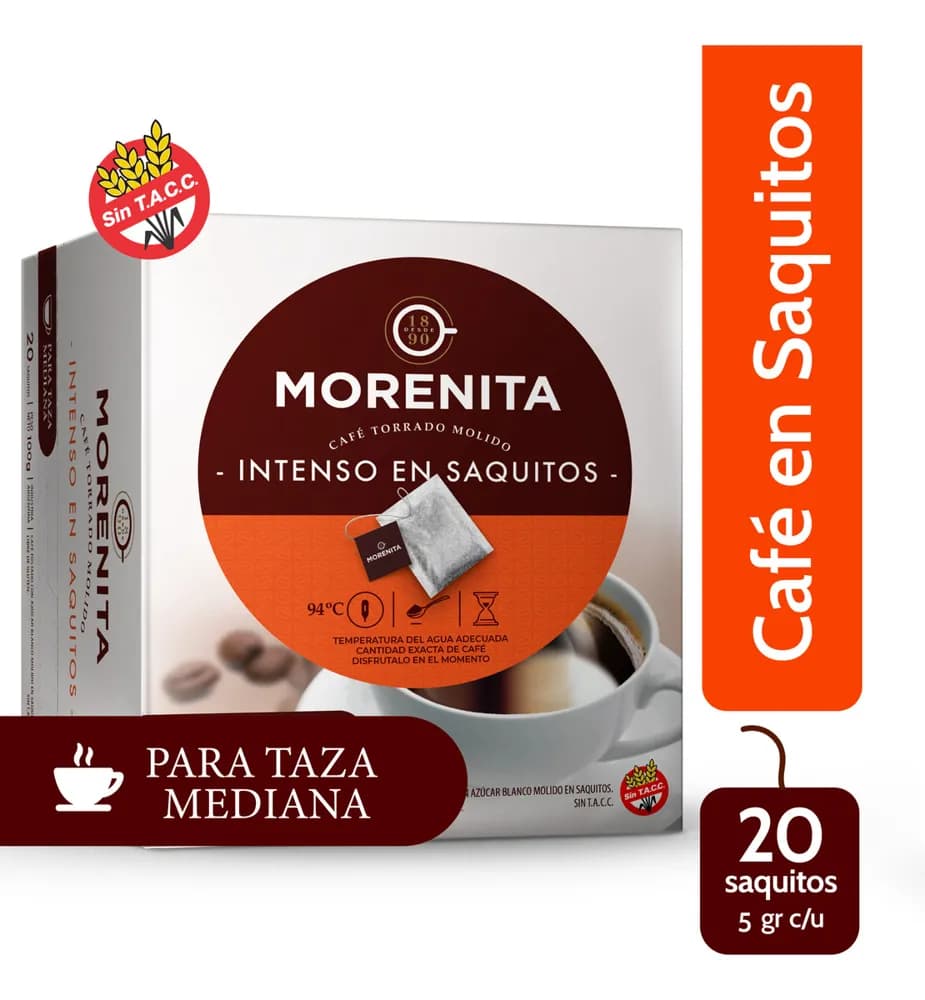 CAFE LA MORENITA 20 SAQUITOS