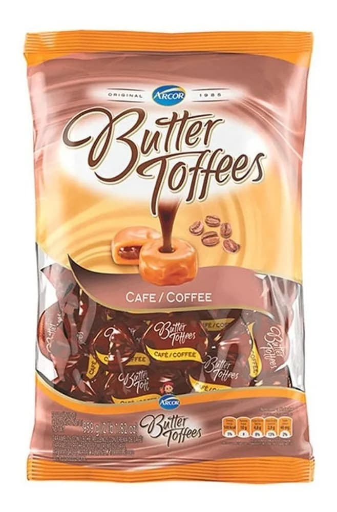 CARA ARCOR BUTTER TOFFEES CAFE 822G