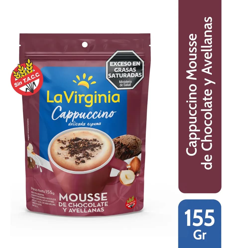 CAPPUCCINO LA VIRGINIA ESPUMA DE MOUSSE DE CHOC