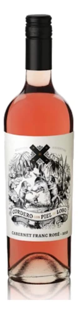 VINO CORDERO CON PIEL DE LOBO ROSADO 750 CC