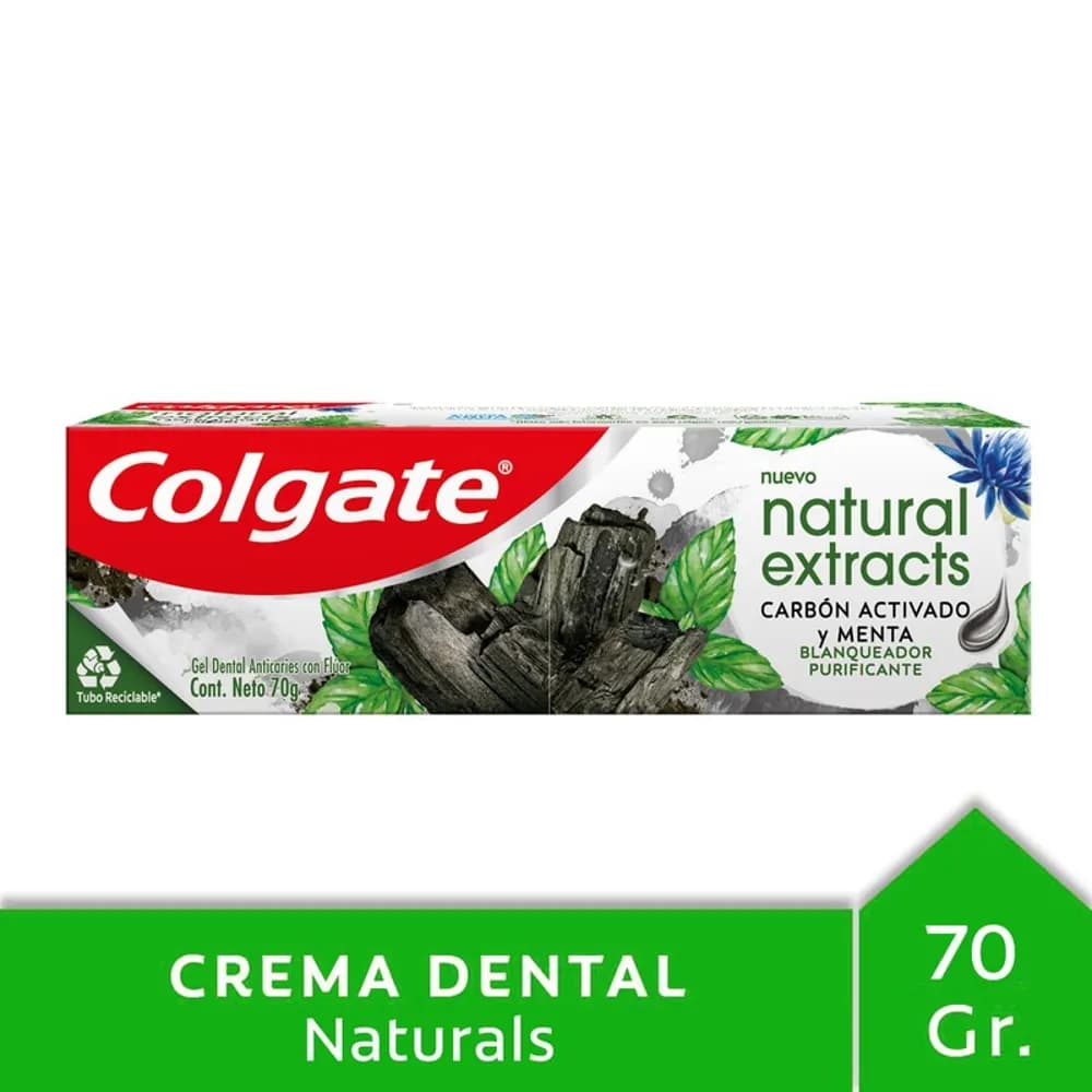 DENT COLGATE NATURAL EXTRACTS CARVAO ACTIVADO 70G