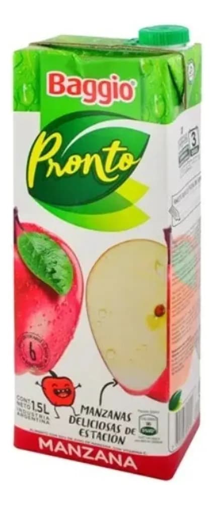 JUGO BAGGI PRONTO MANZANA 1.5 L