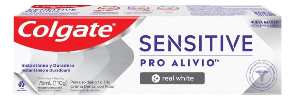 DENT COLGATE SENSITIVE PRO ALIVIO REAL WHITE 110 G