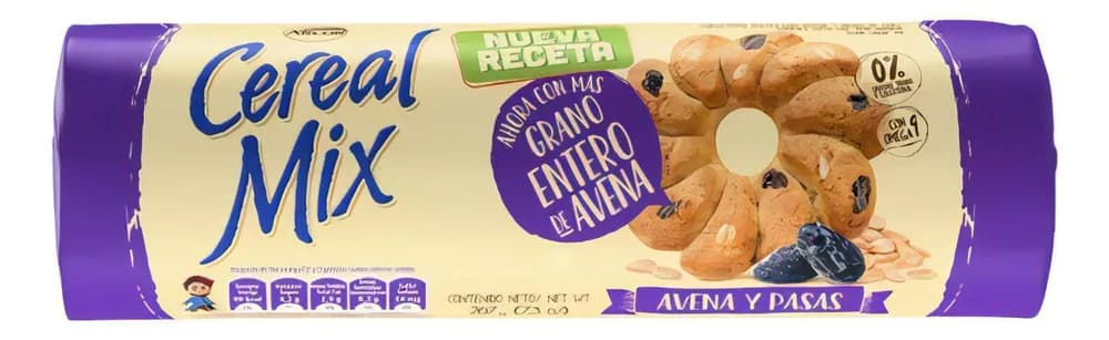 GALLE CEREAL MIX AVENA PASAS 207 G