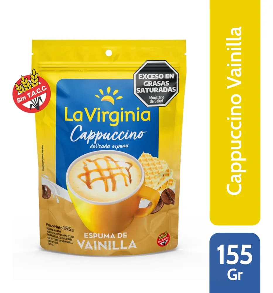 CAPPUCCINO LA VIRGINIA ESPUMA DE VAINILLA 155G