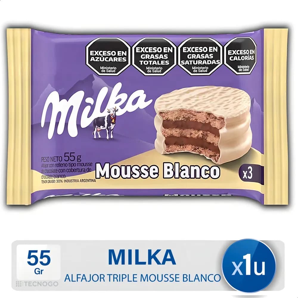 ALF MILKA MOUSSE BLANCO X3