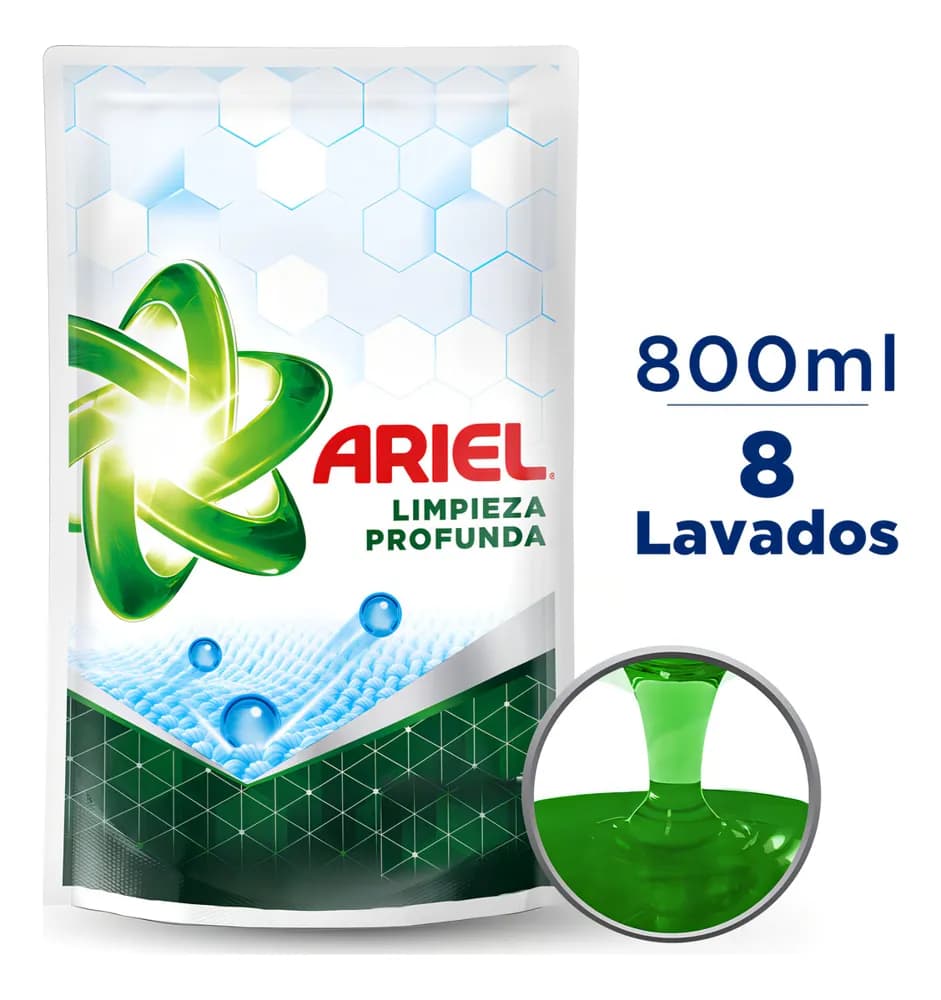 JAB LIQ ARIEL LIMPIEZA PROFUNDA DP 800 CC