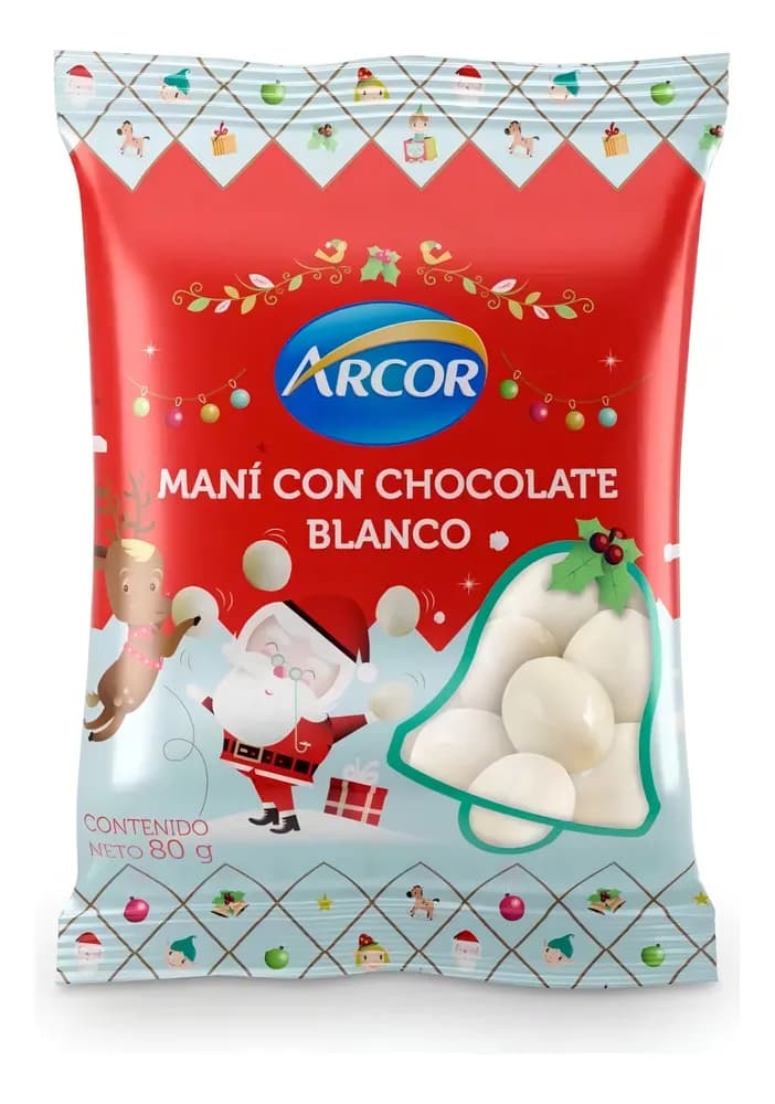 MANI CON CHOCOLATE BLANCO ARCOR 80G