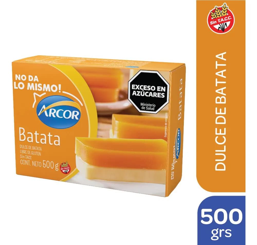 DULCE DE BATATA ARCOR CAJA 500G
