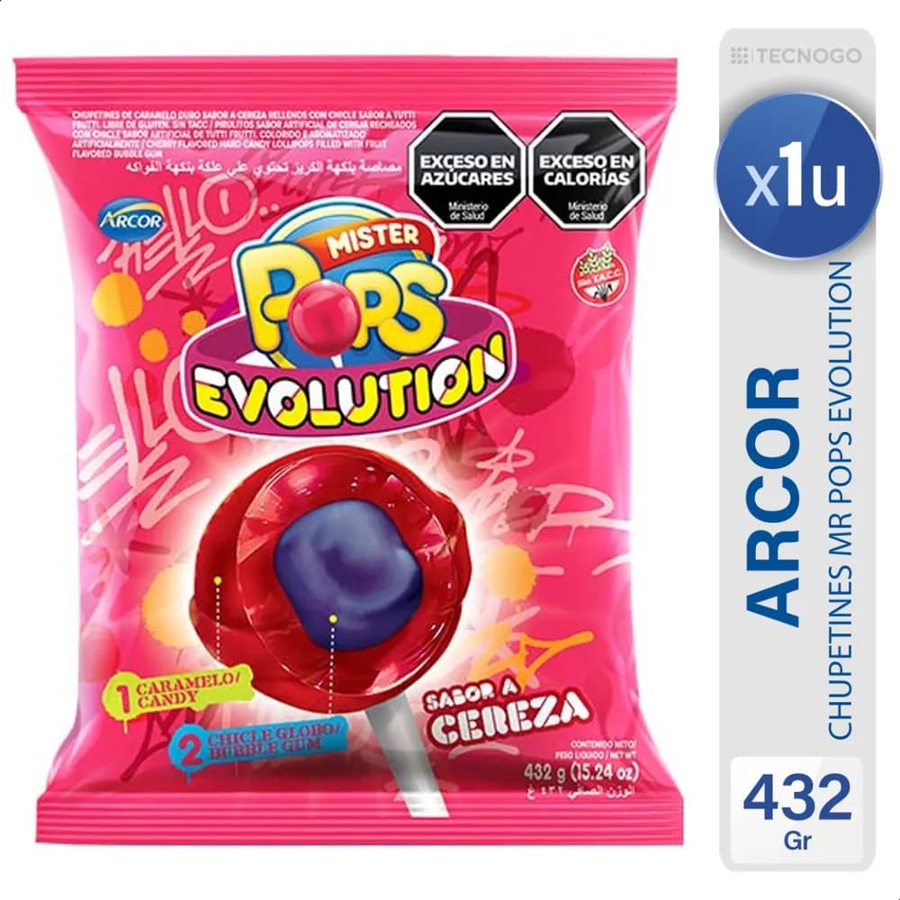 CHUP MR POPS CEREZA 40U 432G