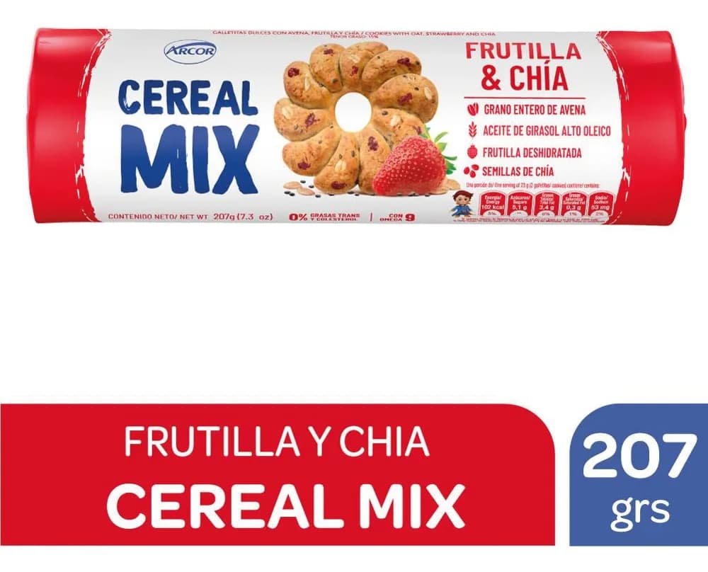 GALLE CEREAL MIX FRUTILLA CHIA 207 G