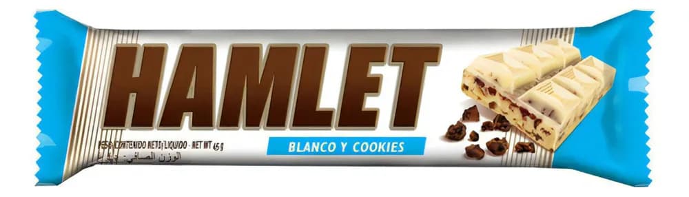 CAJA HAMLET BLANCO Y COOKIES 21X46G