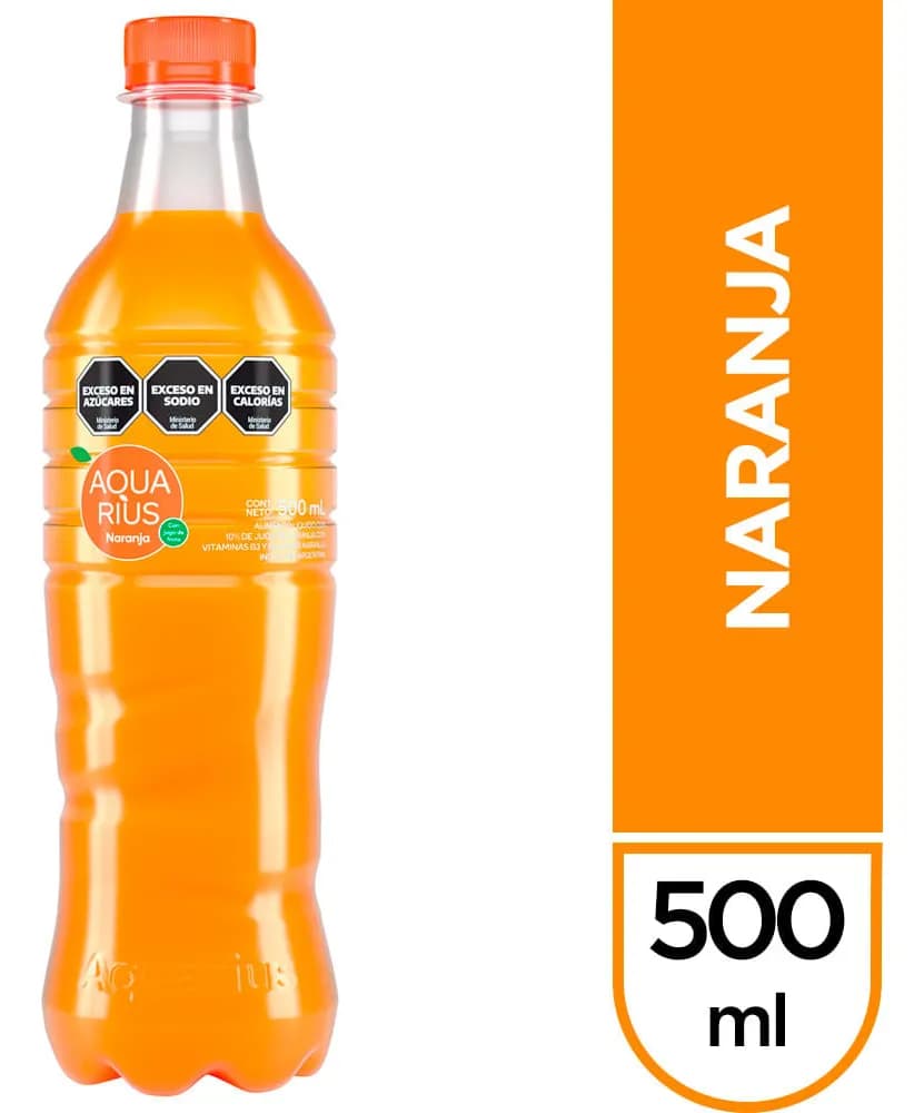 JUGO AQUARIUS NARANJA 500 CC