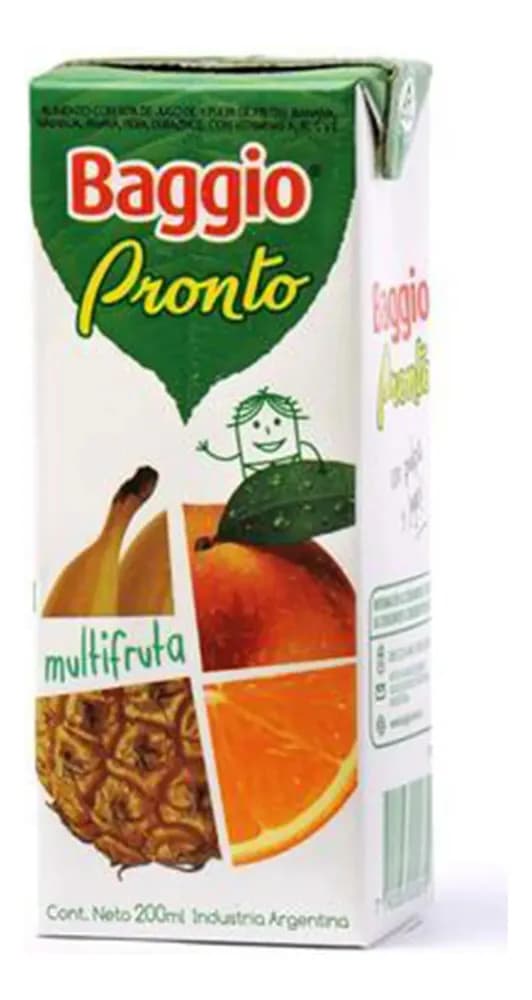 JUGO BAGGIO PRONTO MULTIFRUTA 200ML