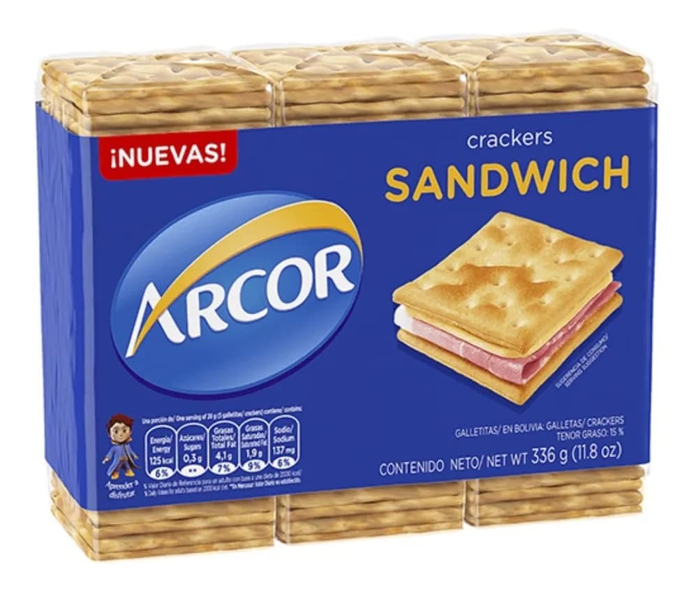 GALLE CRACKERS SANDWICH X 3