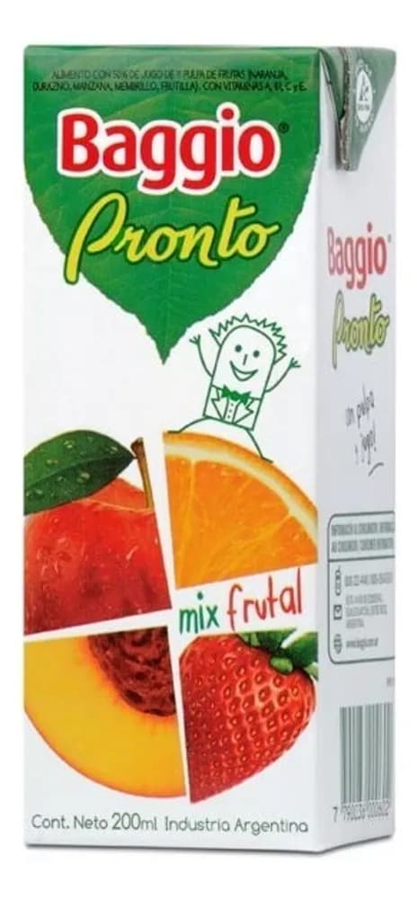 JUGO BAGGIO PRONTO MIX FRUTAL 200ML