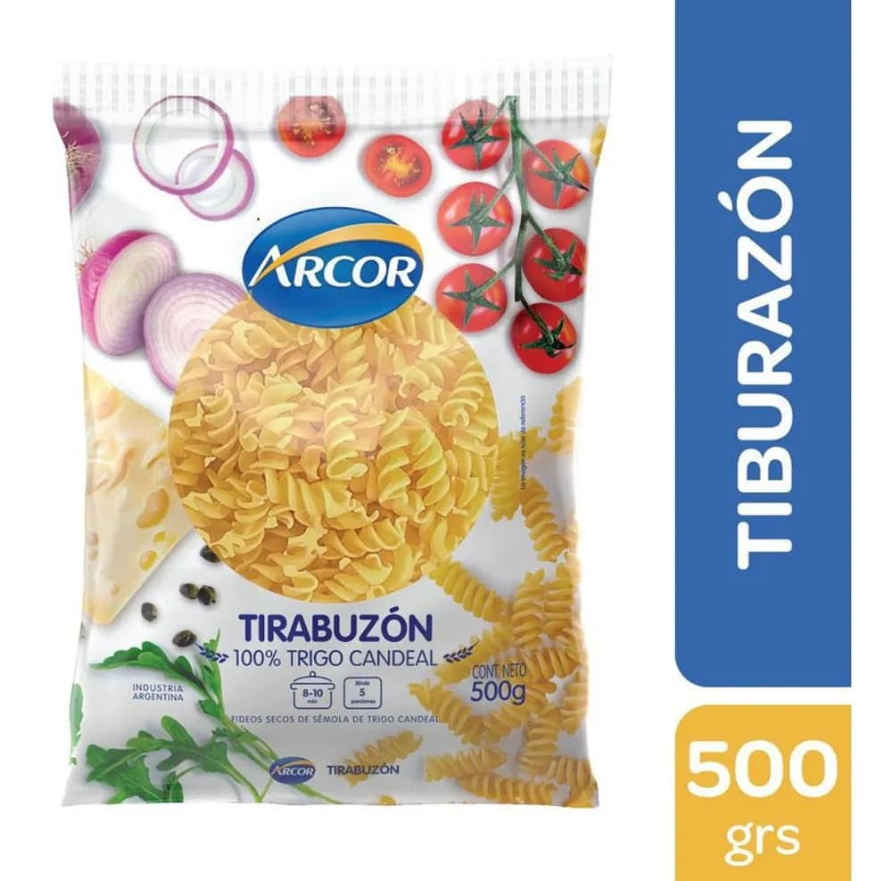 FIDEO ARCOR TIRABUZON 500 G
