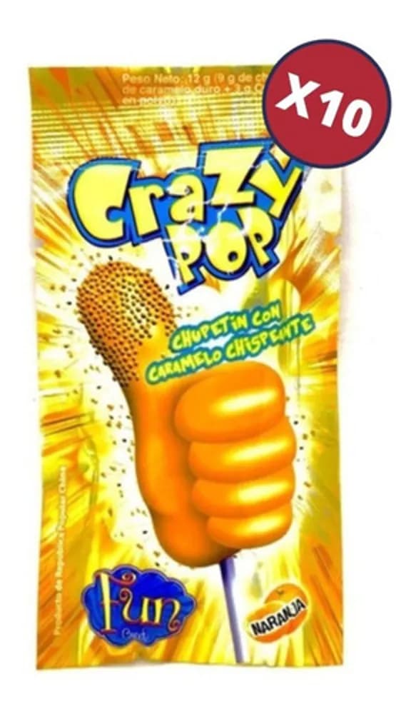 CHUP CRAZY POP NARANJA