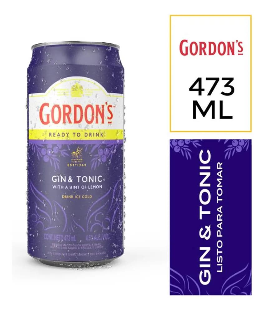 GIN TONIC GORDONS 473ML