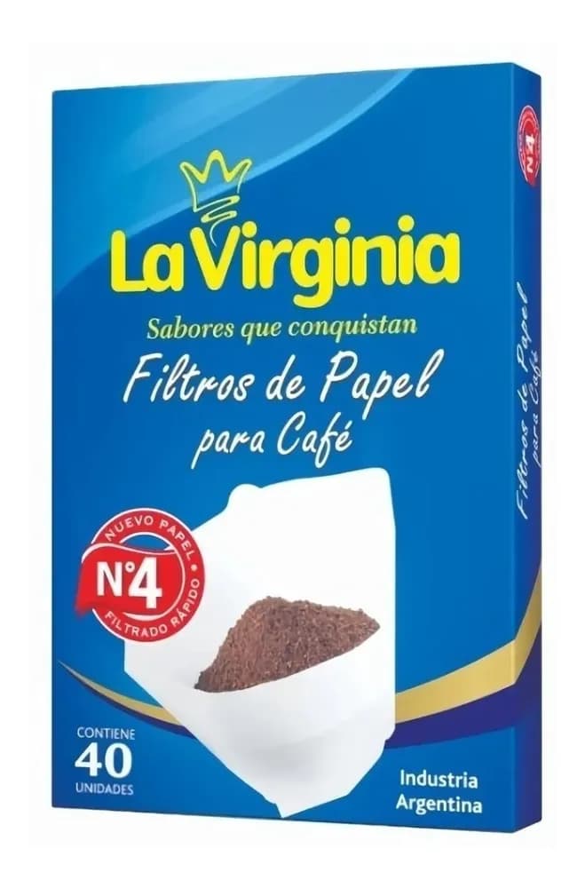 FILTROS DE PAPEL PARA CAFÉ LA VIRGINIA 40 UN