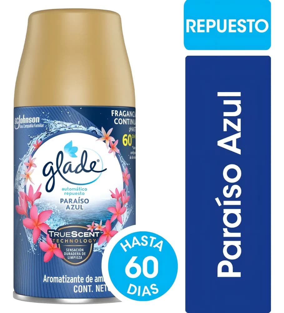 GLADE AUTOMAT REP PARAISO AZUL 175G