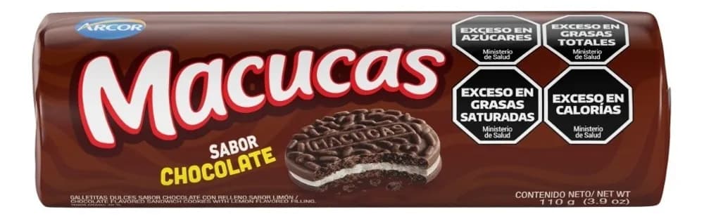GALLE MACUCAS SABOR CHOCOLATE 110G