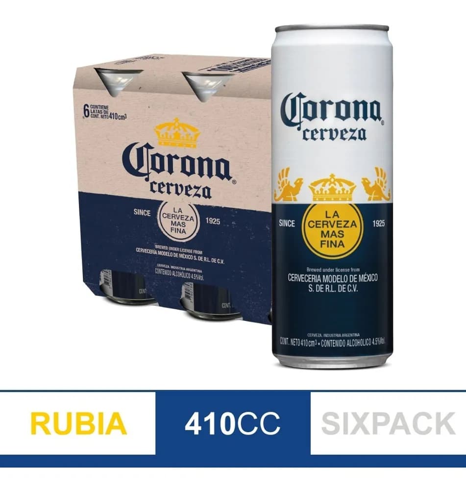 CERV CORONA LATA X 6