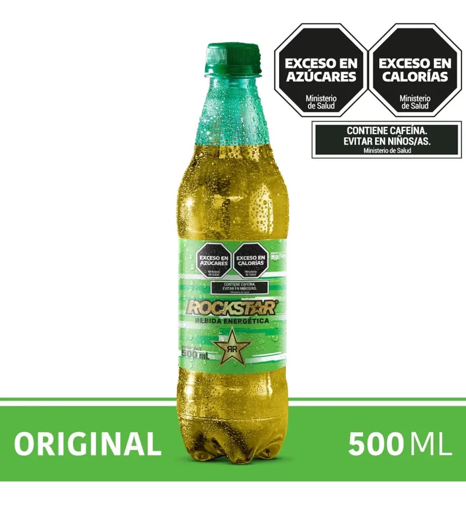 ENERGIZANTE ROCKSTAR SABOR MANZ 500ML