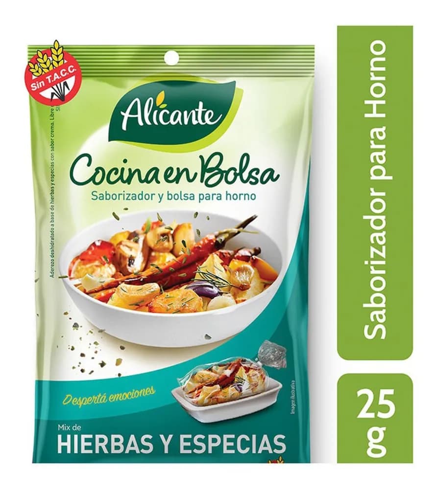 ALICANTE BOLSA COCINA HIERBAS Y ESPECIAS 25G